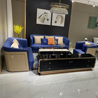 Ensemble de canapés d'angle modulaires en tissu de luxe, design moderne pour salon