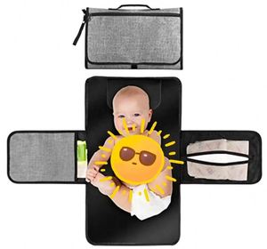 Tapis à langer portable BSCI pour bébé, station de change de couches, coussin de voyage, pochette de change, à suspendre à la poussette - Product Image 1