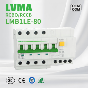<span class=keywords><strong>LVMV</strong></span> LMB1LE-80 RCBO 6kA Fehlerstrom-Miniatur-Erdschluss-Leistungs schalter 6-80A 1P N 2P N 3P N 4P N. - Product Image 1