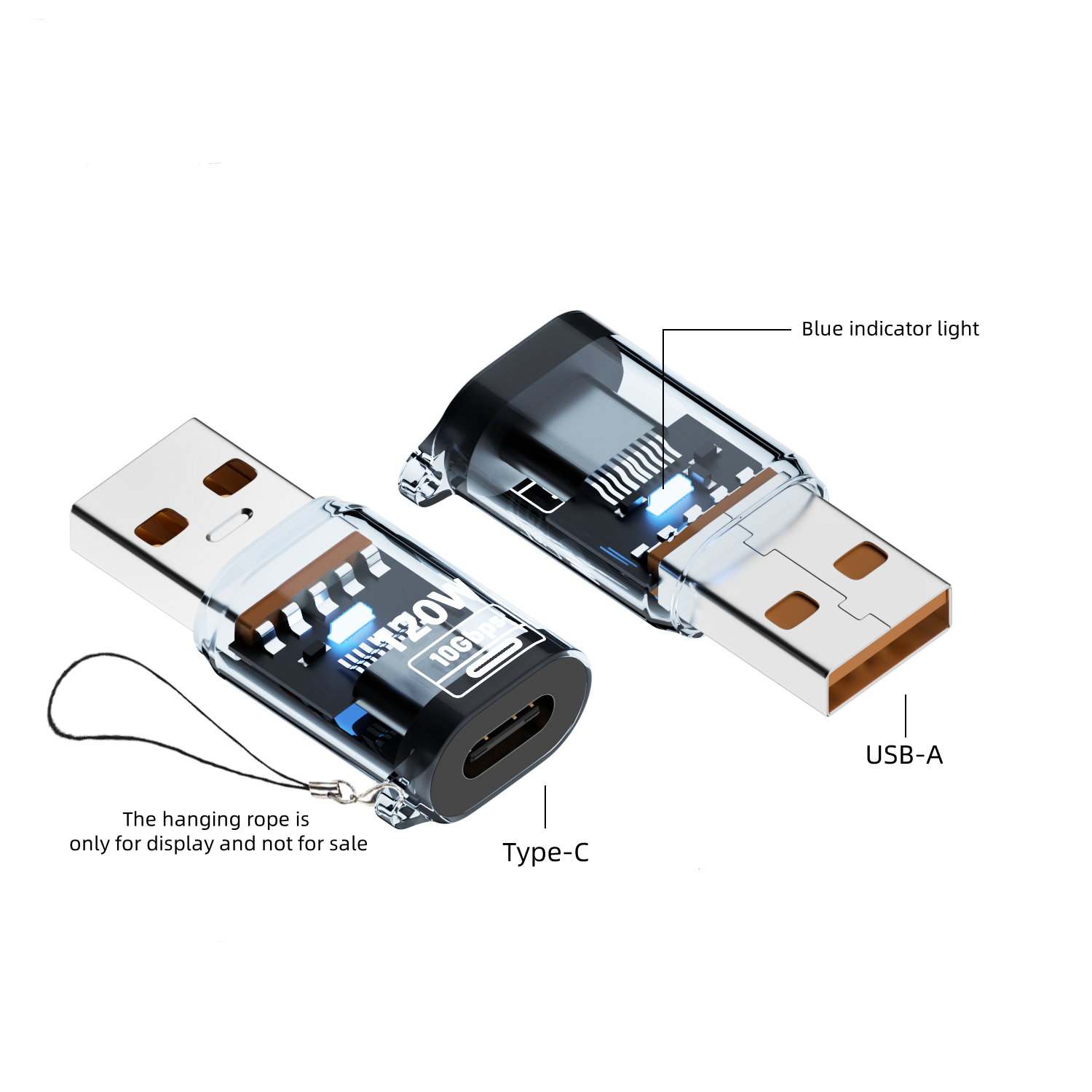 พิมพ์เป็น usb สีฟ้า