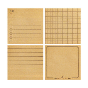 กระดาษโน้ตแบบมีกาวในตัว ลายตารางมินิมอล ฉีกได้ ใช้ซ้ำได้ สำหรับนักเรียน - Product Image 5