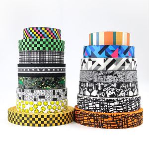 Factory Custom Sublimation Printing Polyester Nylon <b>Webbing</b> Rainbow <b>Webbing</b> for Bag Strap - Product Image 1