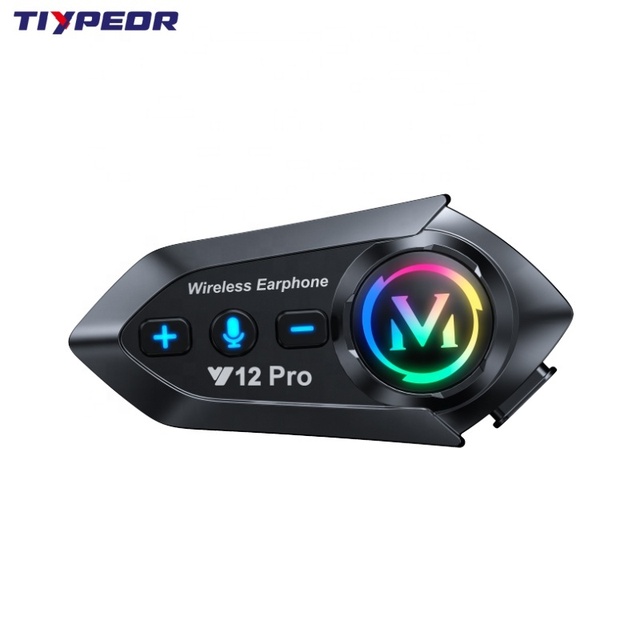 TIYPEOR Helmet Motorcycle  Headset Intercom with Microphone Noise Reduction for Motorcycles Wireless Hands-on Talking