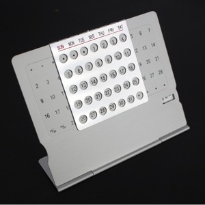 Regali di souvenir promozionali di lusso aziendale per il fornitore di metallo medicale calendario da tavolo perpetuo in lega di alluminio creativo personalizzato - Product Image 2