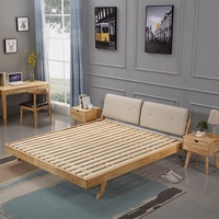 Meilleur prix de vente en Chine, lit en bois de style moderne pour chambre d'hôtel, lit king-size