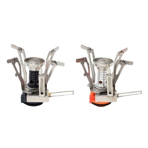 Portable Mini Camping <b>Stove</b> With Electronic Ignition Foldable Outdoor Cooking Equipment Silver Black - Product Image 1