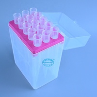 Boîte de pointes de pipette en plastique PP de 10 ml à 15 trous avec garantie de 3 ans pour usage en laboratoire