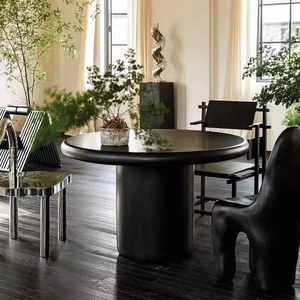 Ensemble <span class=keywords><strong>de</strong></span> <span class=keywords><strong>table</strong></span> à manger ronde en <span class=keywords><strong>bois</strong></span> massif moderne, fabriqué à la main, durable, <span class=keywords><strong>pour</strong></span> la maison, l'appartement, la salle à manger et l'hôtel, la villa - Product Image 3