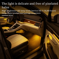 Kit d'éclairage ambiant pour voiture 12V LED RGB 26 couleurs pour BYD Song Pro DMi 2022-2024 |   Contrôle vocal par application |   Intérieur parfaitement adapté |   1 an