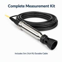 Sonde de pH numérique robuste PHC10105 avec câble de 5 m, sonde de pH haute résistance avec gaine en acier inoxydable pour l'analyse des eaux usées et la surveillance sur site