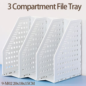 Porte-revues en plastique YUZMEI, porte-documents, porte-revues, porte-revues à 4 compartiments, organiseurs de revues - Product Image 4