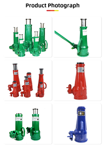 Gato hidráulico tipo botella ROHO de alta resistencia, 50 toneladas, herramienta de elevación industrial manual, alta capacidad, acero, certificado CE, 33 cm de altura, 5 toneladas - Product Image 4