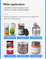Machine de scellage automatique pour boîtes de conserve, scelleuse de boîtes de conserve pour boîtes en verre