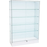 Hot Selling Economic Full View Rahmenlose Glas vitrine Wand vitrine Schrank für Einzelhandel geschäfte Geschäfte Display