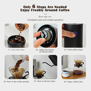 ชุดอุปกรณ์<span class=keywords><strong>ชง</strong></span><span class=keywords><strong>กาแฟ</strong></span>ระดับบาริสต้า สำหรับตั้งแคมป์ ชุดกาแฟดริป พร้อมกระเป๋าหิ้ว เครื่องบดไฟฟ้า ชุดชงชาและ<span class=keywords><strong>กาแฟ</strong></span>สำหรับเดินทาง - Product Image 6