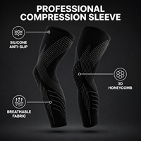 Manchon de compression long pour les jambes, pour le soulagement de la douleur, la récupération musculaire et la promotion de la circulation.