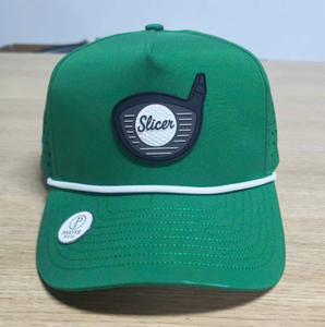 หมวกกอล์ฟ 5 แผง กันน้ำ ปักโลโก้ด้วยยาง ตัดด้วยเลเซอร์ พร้อมที่ใส่ที แม่เหล็กติดลูกกอล์ฟ และเชือกคล้อง - Product Image 6