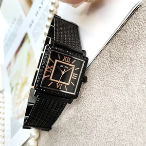 <span class=keywords><strong>Reloj</strong></span> de Pulsera de Moda con Logotipo Personalizado <span class=keywords><strong>GUESS</strong></span> W0826L2, Diseño Simple con Puntero, para Mujer, Caja Cuadrada de 38 mm, Correa de Acero Inoxidable, Directo de Fábrica - Product Image 6