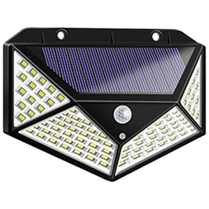 ไฟสวนโซลาร์ติดผนังกลางแจ้ง 3 รุ่น แบบอินเทอร์แอคทีฟ 100 LED กันน้ำ 5W พร้อมเซ็นเซอร์ตรวจจับความเคลื่อนไหว IP55 แสงเดย์ไลท์ 6000K มุมกระจายแสง 270 องศา - Product Image 1
