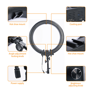 Photographie vidéo <span class=keywords><strong>LED</strong></span> <span class=keywords><strong>cercle</strong></span> <span class=keywords><strong>lumineux</strong></span> anneau <span class=keywords><strong>lumineux</strong></span> <span class=keywords><strong>téléphone</strong></span> portable 18 pouces lumière <span class=keywords><strong>LED</strong></span> - Product Image 3