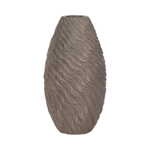 Vaso Alto Ondulato Testurizzato, Decorazione Scultorea per Soggiorno, Camera da Letto, Ufficio, Esposizione su Tavolo - Product Image 3