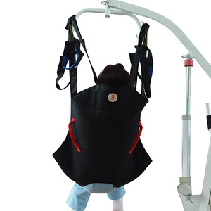 Machine de transfert électrique manuelle avec sangle intégrale pour le corps, appui-tête intégré, sangle de hanche, version WC noire pour usage domestique, en tissu Oxford - Product Image 3