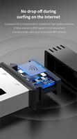 Comfast Computer Hardware & Software CF-WU710N V4 Network Cards Mini Usb Flash Drive Wifi Ethernet Adapter for Pc 150Mbps Black