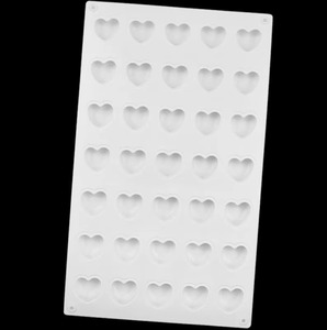 35 Cavity Heart Shape <b>Silicone</b> Mold For Chocolate Gummy Candy Soap Ice Cube Homemade <b>Baking</b> Making Kitchen Accessory - Product Image 3