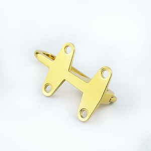 หัวเข็มขัดโลหะรูปเครื่องบิน 50 มม. ทำจากโลหะผสมสังกะสี แบบสองแถว สำหรับตกแต่งเสื้อผ้า - Product Image 2