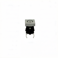 Interrupteur tactile LED rouge carré éclairé 6*6*10.2mm 6 broches DIP pour l'électronique grand public et les appareils électroménagers