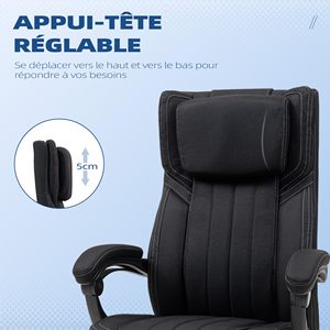 Sedia <span class=keywords><strong>da</strong></span> <span class=keywords><strong>Ufficio</strong></span> Girevole Vintage di Lusso in Pelle PU e Tessuto PVC, <span class=keywords><strong>Poltrona</strong></span> Direzionale con Poggiapiedi, Set Scrivania e Sedia <span class=keywords><strong>da</strong></span> <span class=keywords><strong>Ufficio</strong></span> - Product Image 5