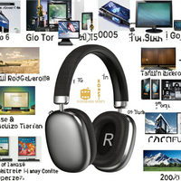 Casque de jeu sans fil Bluetooth supra-auriculaire à réduction de bruit active (ANC) et environnementale (ENC) PRO MAX, couleur bleue, couverture intégrale, produit transfrontalier très vendu