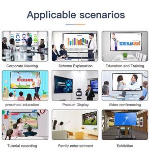 Tableau d'enseignement interactif intelligent de 65 pouces avec écran tactile, <span class=keywords><strong>TV</strong></span> numérique LCD, tableau blanc interactif pour les réunions - Product Image 6