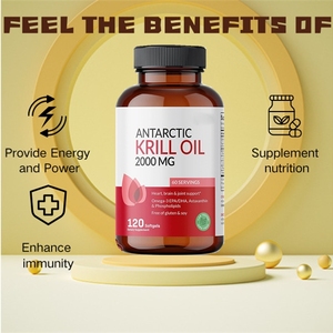 Bağışıklık desteği eklem ve beyin sağlığı için Omega-3, EPA ve <span class=keywords><strong>DHA</strong></span> ile sıcak satış 2000 Mg antarktika Krill yağı Softgels - Product Image 5