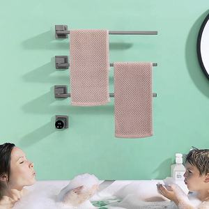 Conception simple porte-serviettes chauffant électrique mural salle de bain sèche-linge chauffe-vêtements et serviettes - Product Image 2
