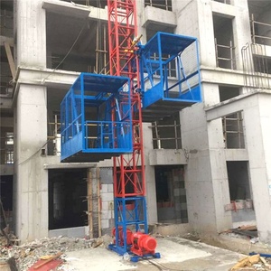 High-rise perlengkapan bangunan lift konstruksi Material Lift Lift Lift kargo kandang ganda - Product Image 6