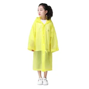 אופנה ילדים צבע מעיל גשם מעובה עמיד למים מעיל ילדים שקוף סיור עמיד למים חליפת גשם
