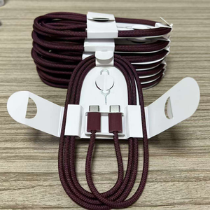 Factory Price Type C to Type C Nylon <b>Cable</b> 1M 60W Fast Charging Braid Shielding for <b>Phone</b> 18 17 16 15 Pro Max Plus - Product Image 5