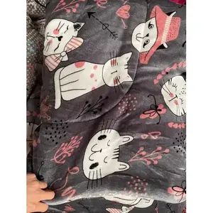 Funda de colchón de franela de doble cara, estampada, para todas las estaciones, tamaño adulto - Product Image 6