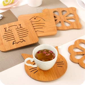 Natural Material <b>Coffee</b> <b>Cup</b> Mat Moisture-Proof Tea <b>Cup</b> Mat Custom Support Customize <b>Cup</b> Mat - Product Image 1