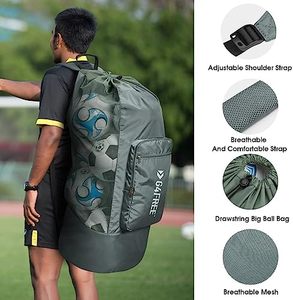 Mochilas Deportivas Impermeables con Múltiples Bolsillos, Bolsa de Equipo de Fútbol y Baloncesto, Mochila de Gimnasio, Mochila de Viaje Económica con Cordón - Product Image 4