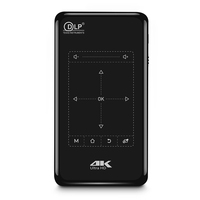 Projecteur intelligent portable DLP P09-II Mini Mobile HD 1080P 4K Android 9 pour cinéma maison avec batterie intégrée (2 heures) et Wi-Fi double bande