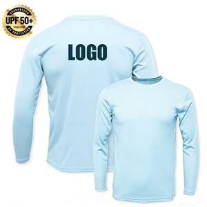 Chemise de pêche à manches longues pour homme, grande taille, en soie glacée, à séchage rapide, extensible dans quatre directions, avec protection UPF 50+, imprimée par sublimation avec logo personnalisé - Product Image 1