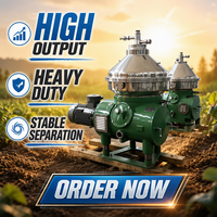 Separator Sentrifugal Disk Industri Stainless Steel SS304 untuk Pemisahan Krim Susu dan Padatan, Ideal untuk Ragi