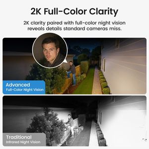 Aosu Solar-Powered Outdoor Security Camera Kit 4-Cam Wireless Home Surveillance System - Product Image 6