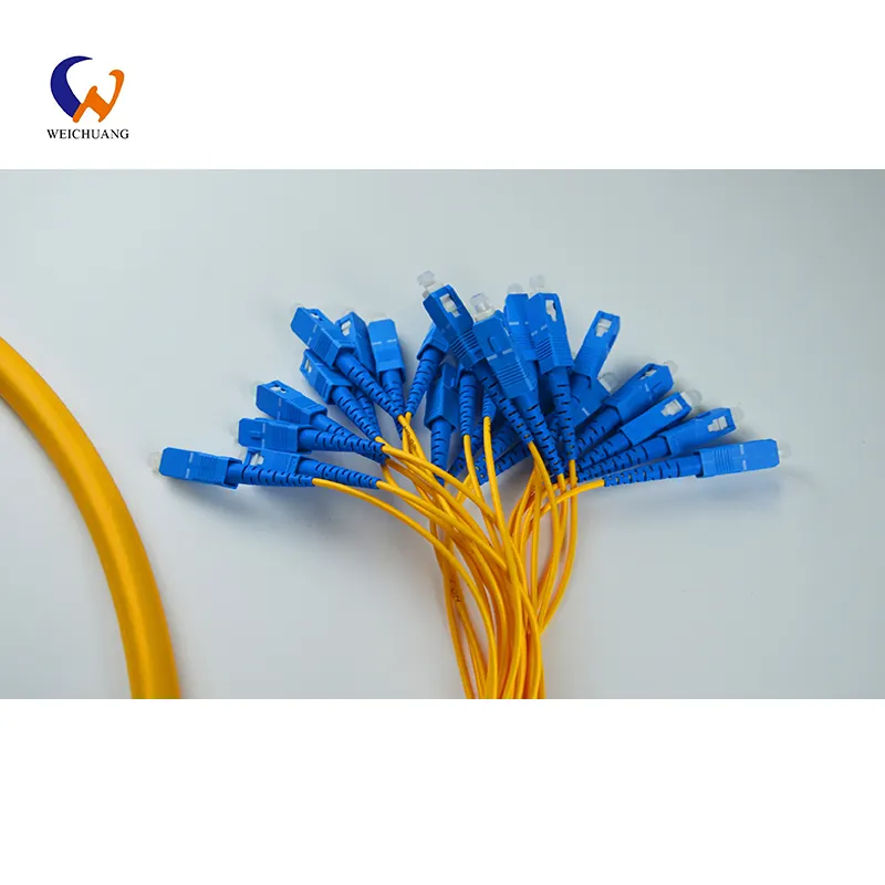 FTTH connettore Pigtail SC FC LC ST Single/Multi Mode Pigtail in fibra ottica FTTH Pigtail