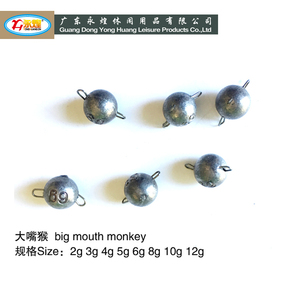 Atacado 2-12G Pesca Cheburashka Sinker Jig Cabeça Bola Drop Shot Água salgada chumbada pesca - Product Image 2