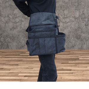 Sac de ceinture utilitaire robuste en toile classique pour électriciens et techniciens, avec poches de rangement pour outils et quincaillerie - Product Image 4