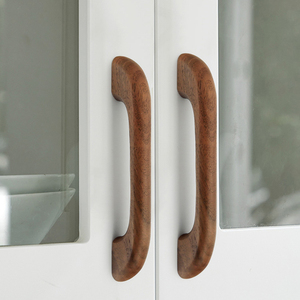 Solid Wood Handle Japanese Nordic Style Cabinet Wardrobe Dresser Kitchen Villa Wooden <strong>Door</strong> Cabinet <strong>Door</strong> - Product Image 5
