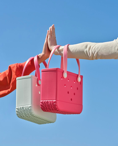 女式防水 EVA 沙滩手提包定制徽标硅胶风格沙滩包批发厂家直销小号沙滩 EVA 包 - Product Image 3